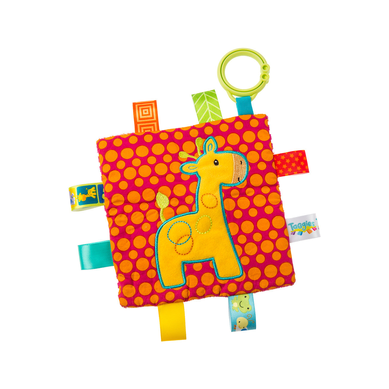 Jucarie plus senzoriala Girafa Taggies, cu activitati, 15x15cm,  +0 luni, Mary Meyer